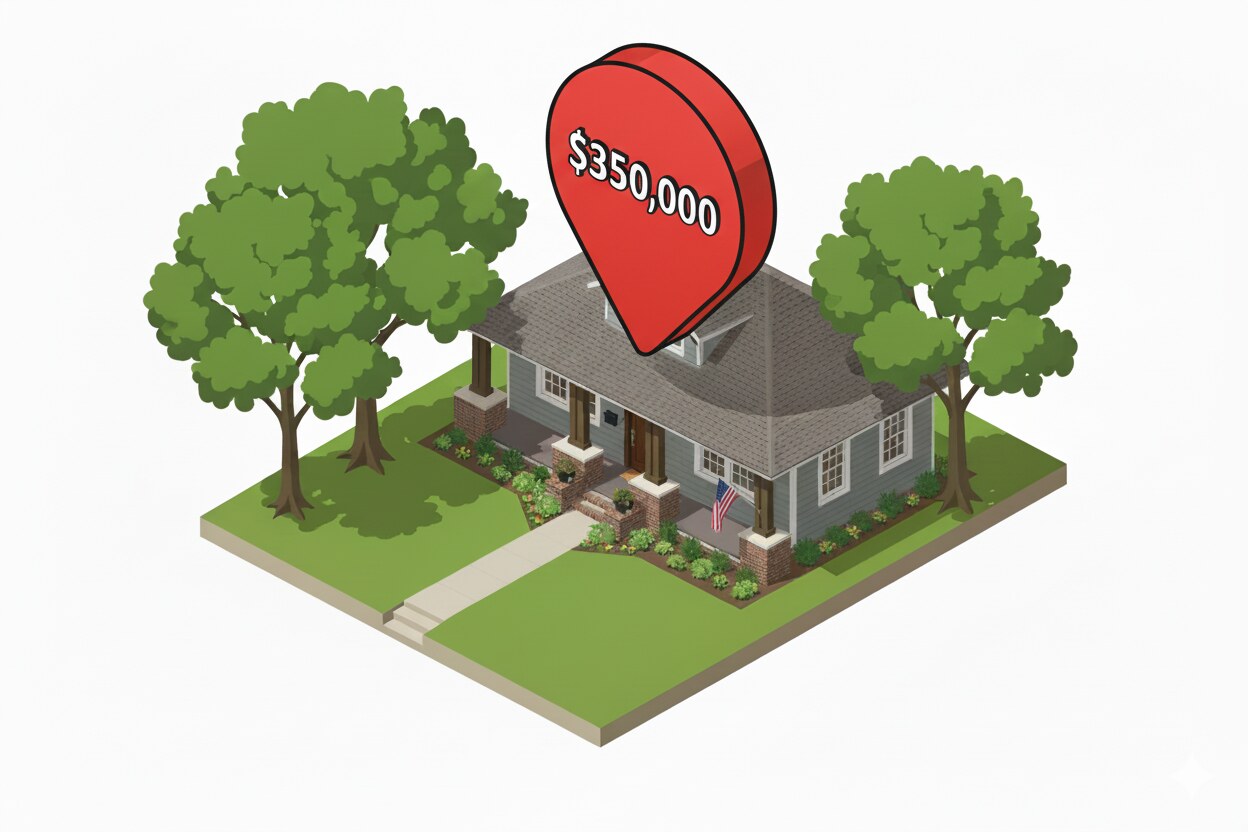 Appraiser reviewing property documents